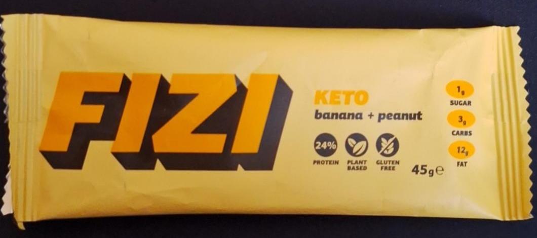 Фото - Батончик протеїновий Banana+Peanut Keto Fizi