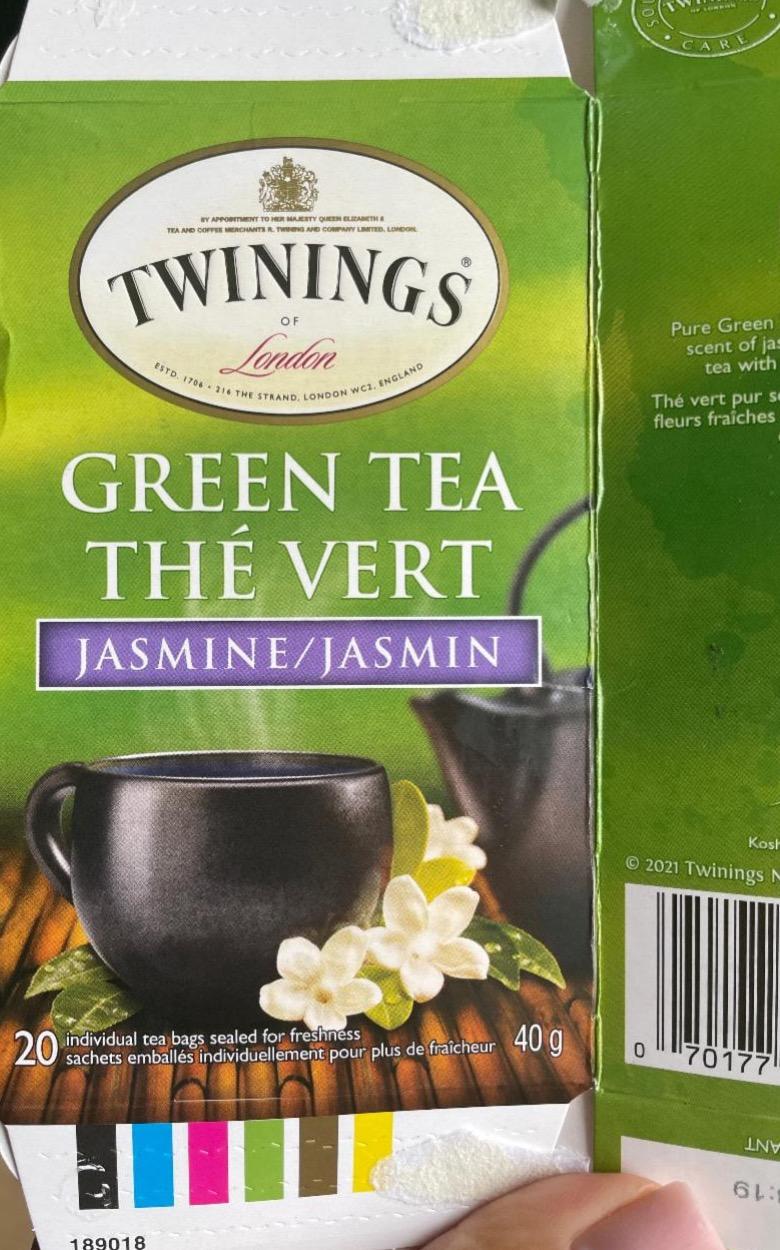 Фото - Green tea the vert jasmine Twinings