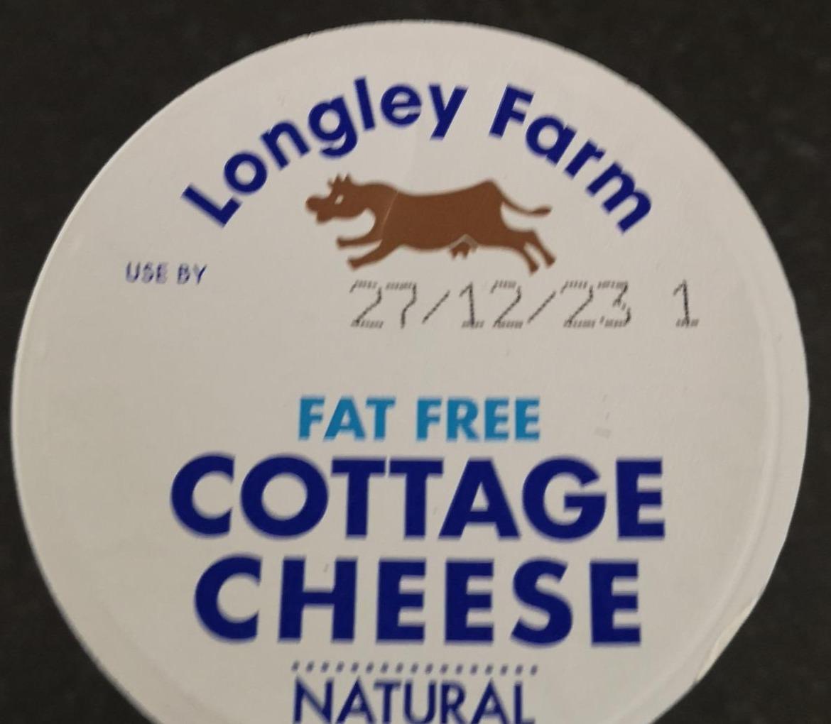 Фото - Сир кисломолочний 0.3% Fat Free Cottage Cheese Longley Farm