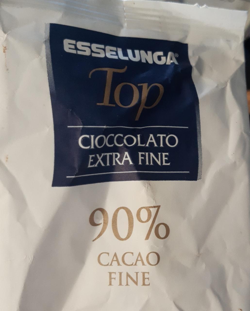 Фото - Шоколад чорний 90% Top Ciocolato Extra Fine Esselunga