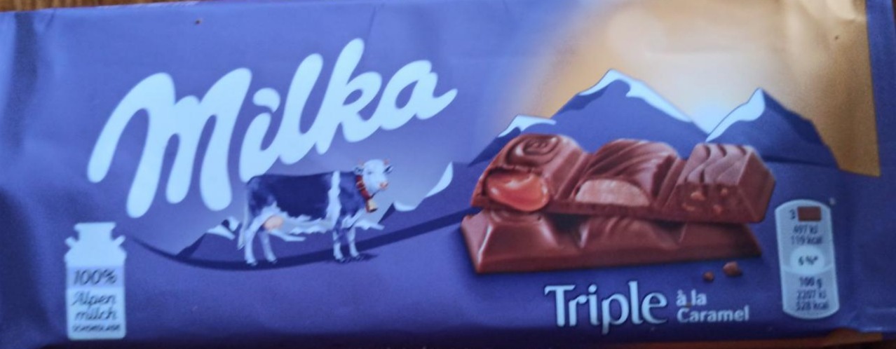 Фото - Шоколад Triple з карамеллю Milka