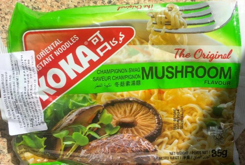 Фото - Грибна локшна швидкого приготування Mushroom flavour soup Koka