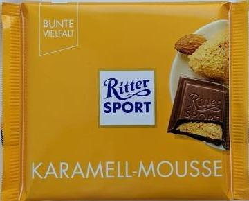Фото - Шоколад карамельний мус з мигдалем Ritter sport