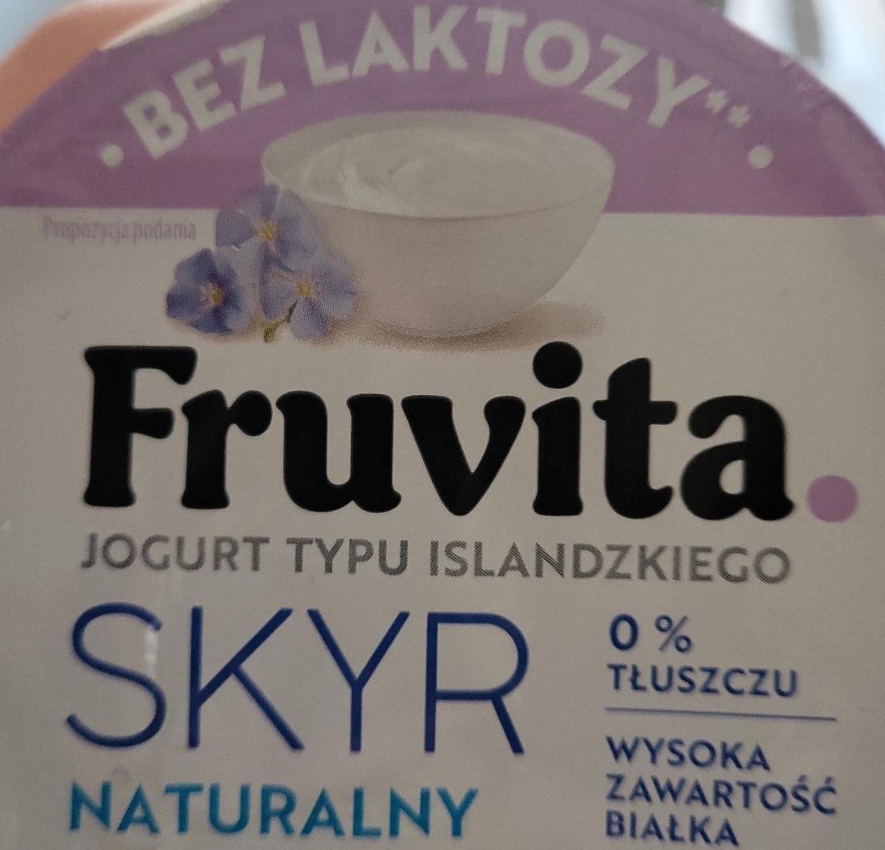 Фото - Йогурт протеїновий безлактозний 0% жиру Skyr натуральний FruVita