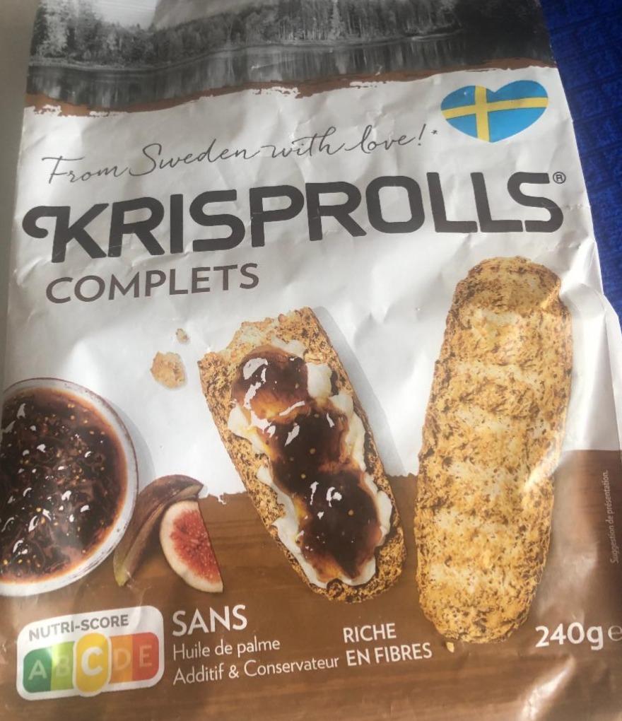 Фото - Цільнозерновий пакетик шведських тостів Krisprolis Pågen