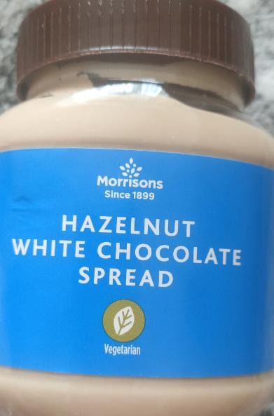 Фото - Паста з білого шоколаду Hazelnut white chocolate spread Morrisons