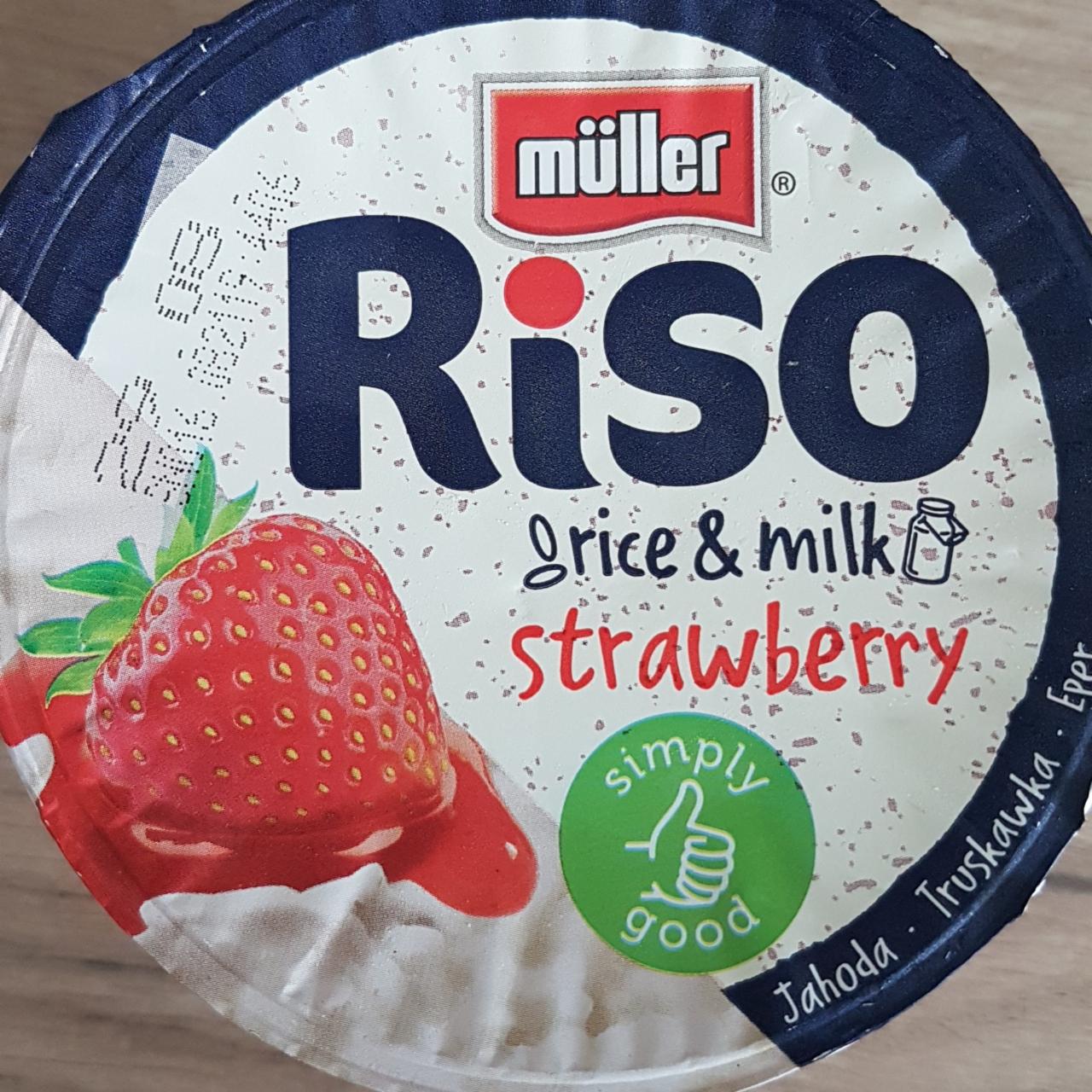 Фото - Riso rice & milk Strawberry Müller