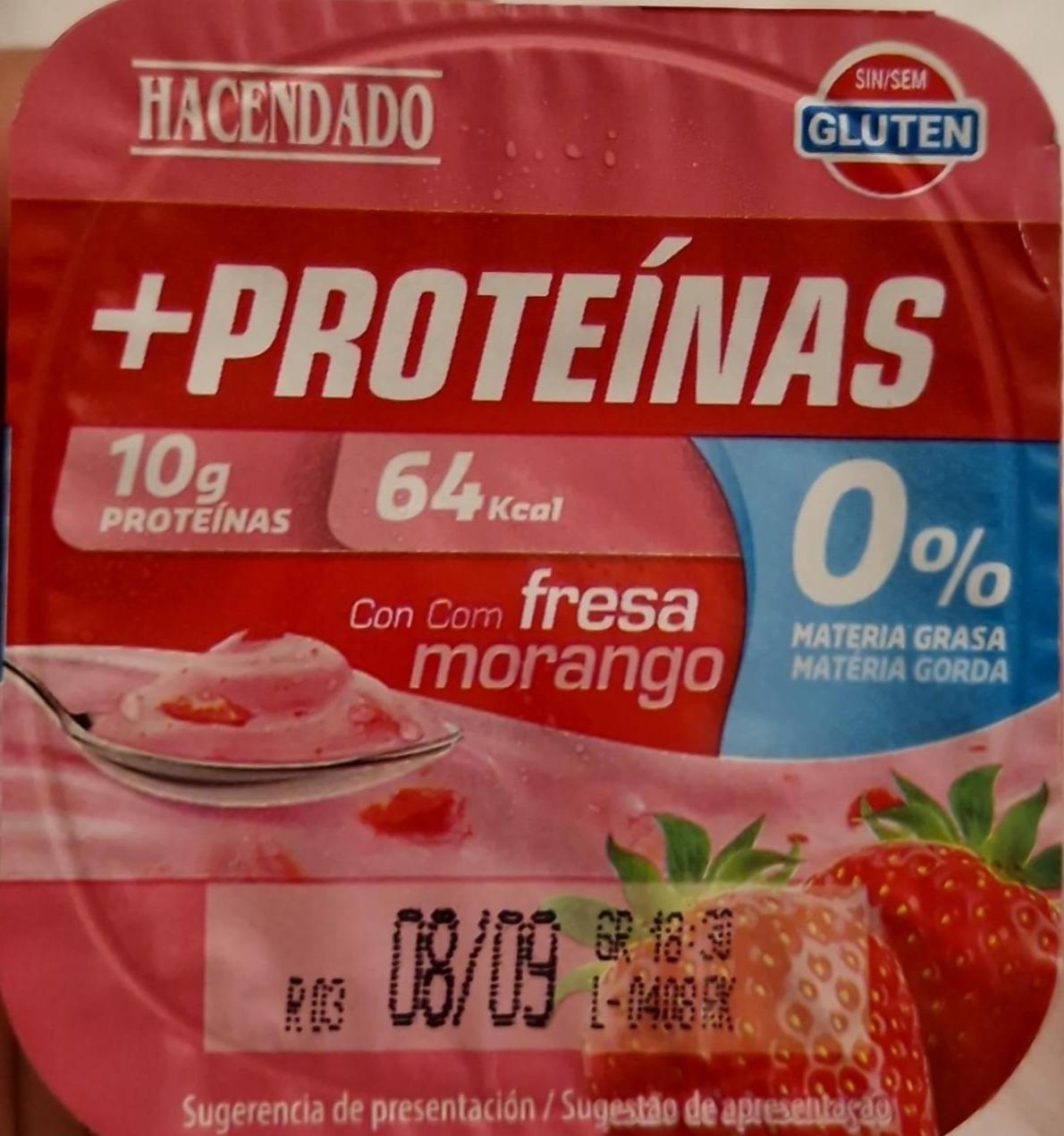 Фото - Йогурт+PROTEÍNAS з шматочками полуниці Hacendado