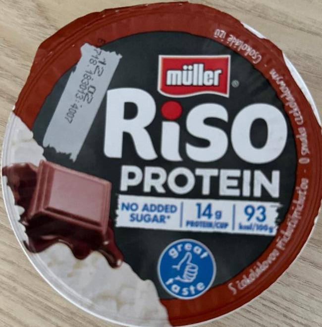 Фото - Riso Protein No added sugar čokoláda Müller