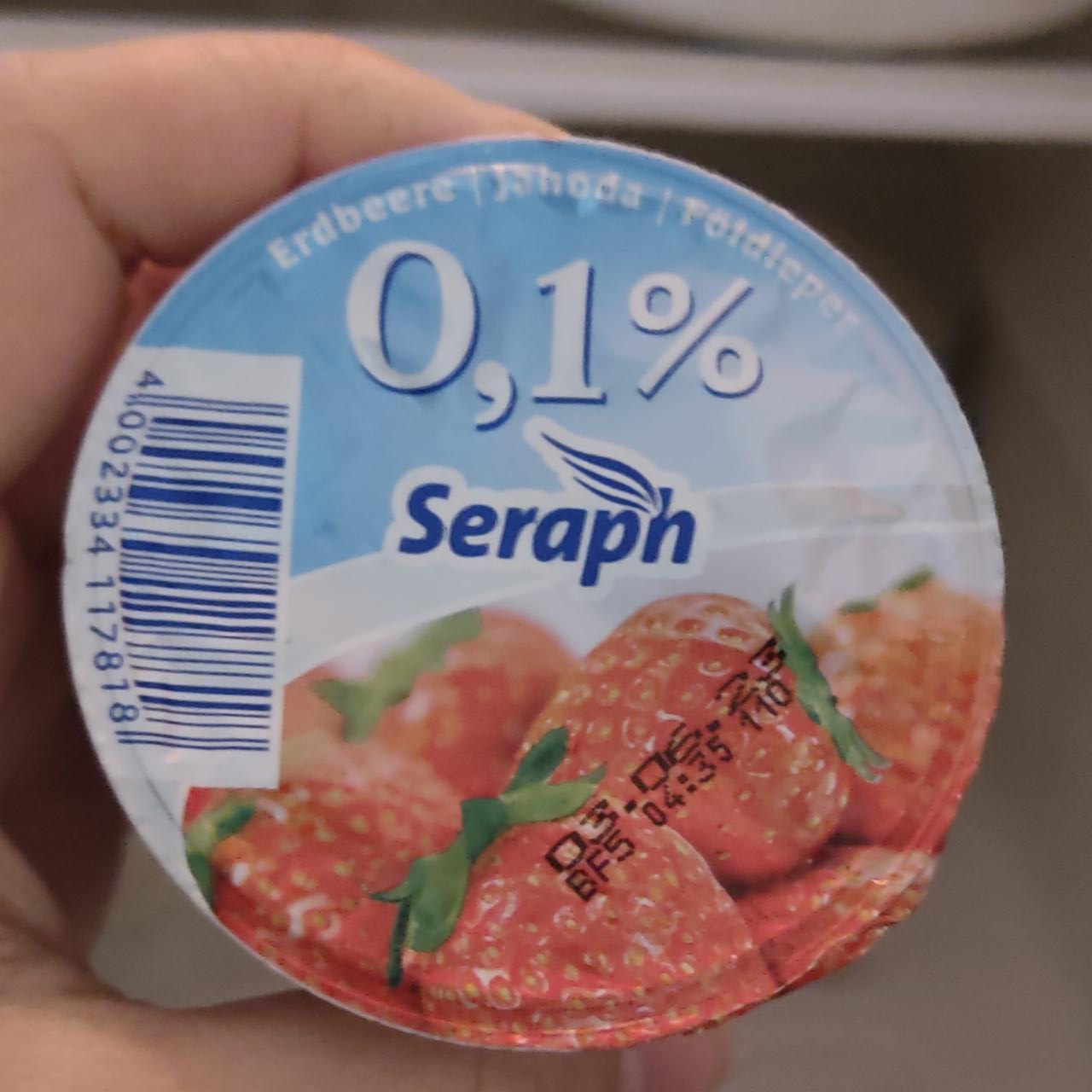 Фото - Yoghurt 0.1% Strawberry Low-Fat with Fruit Preparations Seraph