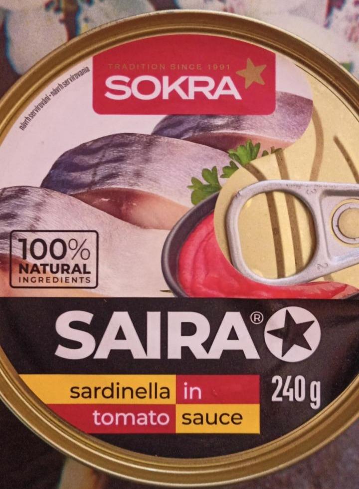 Фото - Saira sardinella in tomato sauce Sokra