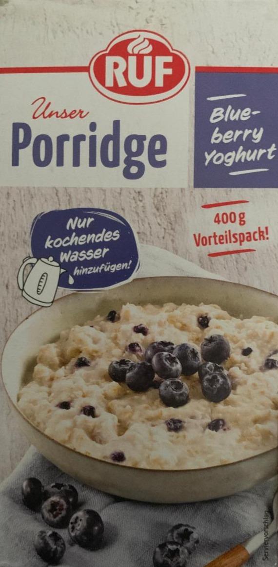 Фото - Unser Porridge Blueberry Yoghurt RUF