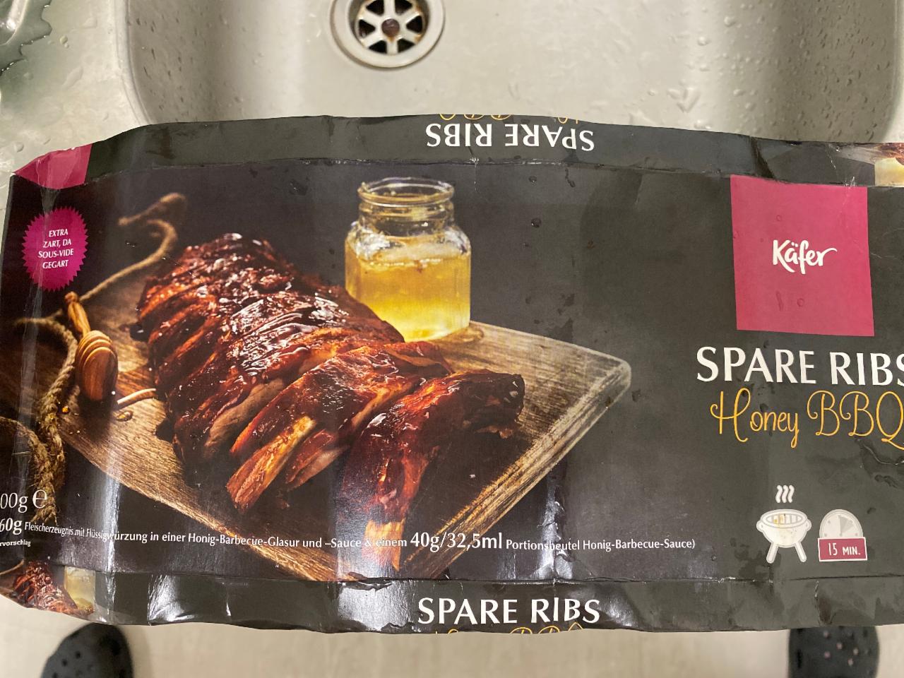 Фото - Свинні ребра з медовим соусом Honey BBQ Käfer
