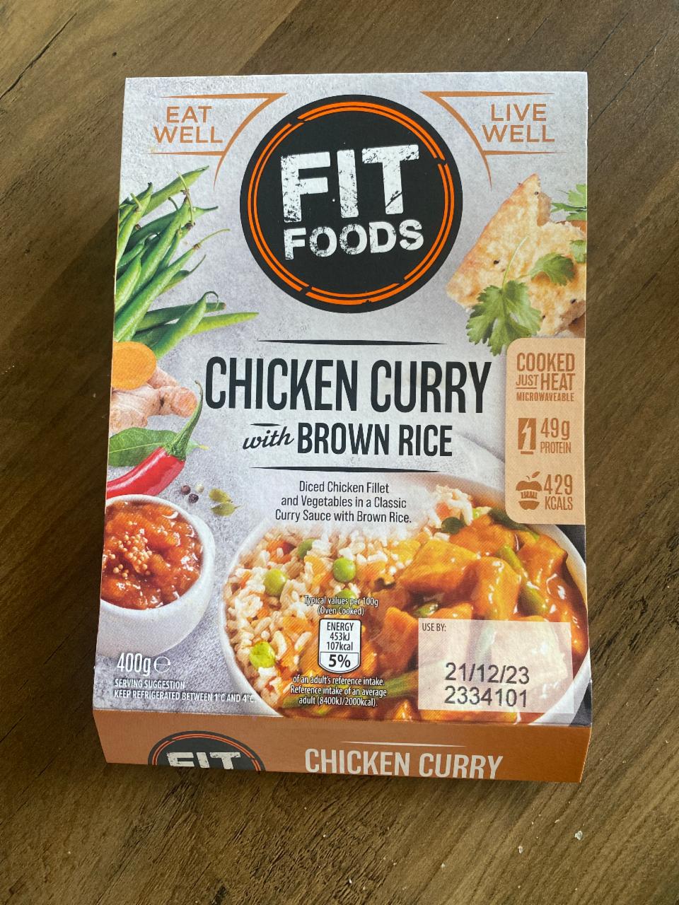 Фото - Курка-карі з коричневим рисом Chicken Curry with Brown Rice Fit Foods