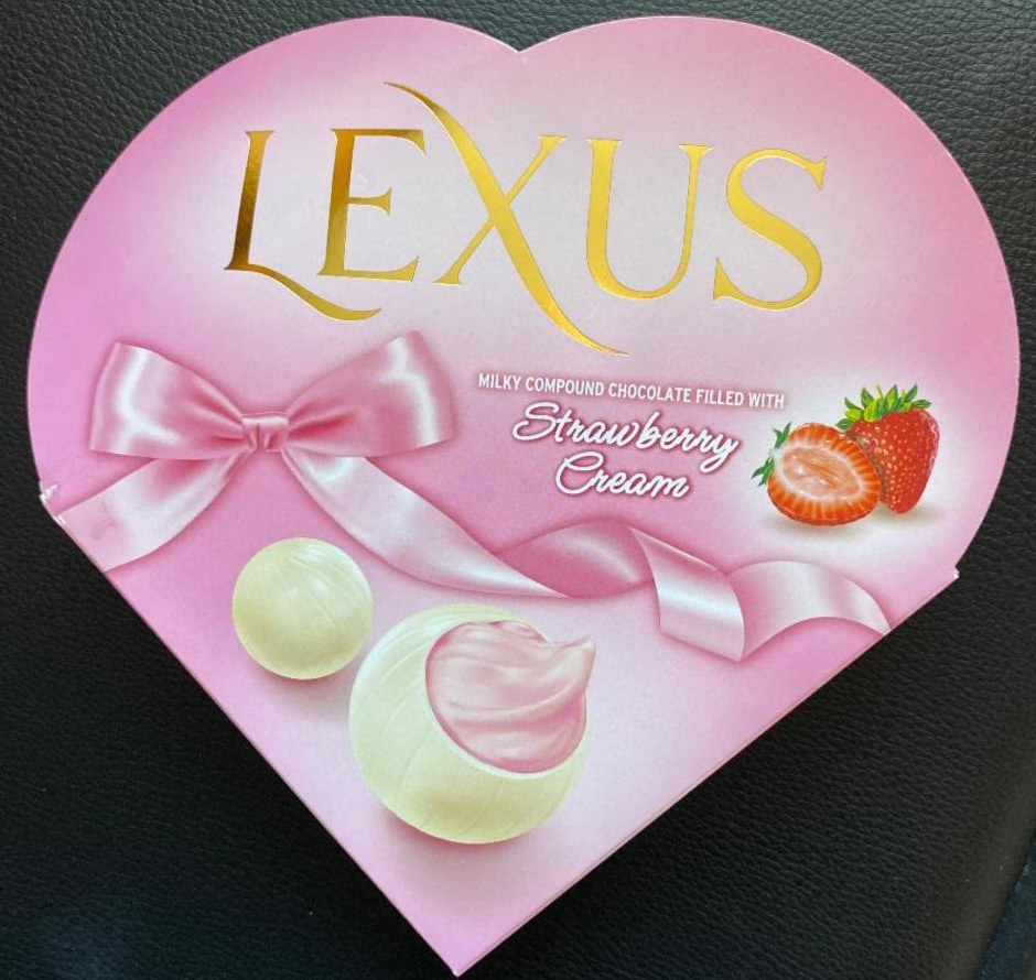 Фото - Набір цукерок з білого шоколаду з полуничним кремом Lexus