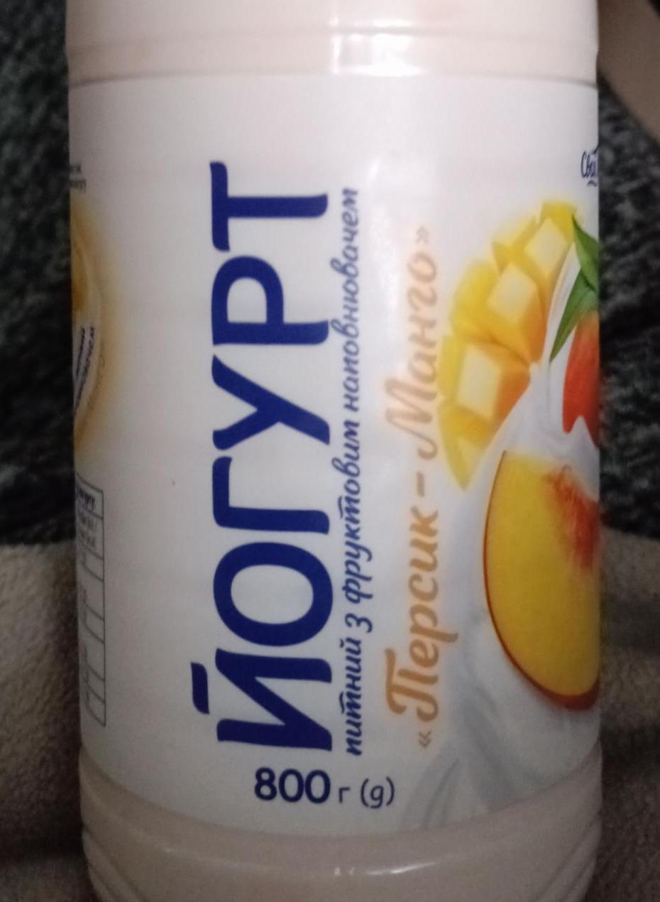 Фото - Йогурт 1.2% питний з наповнювачем Персик-манго Своя Лінія