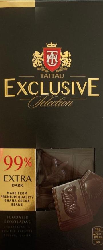 Фото - Шоколад чорний Exclusive 99% Taitau