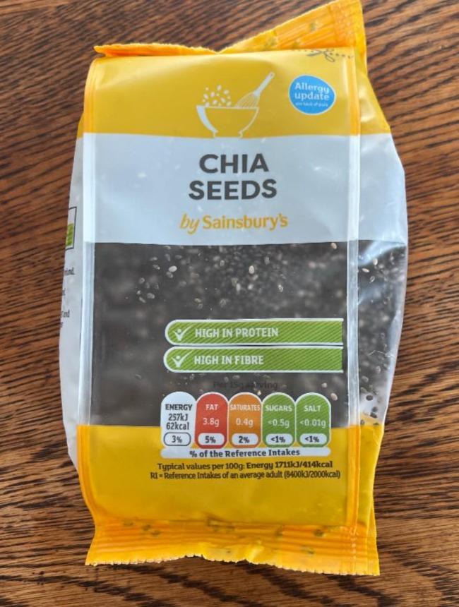 Фото - Насіння чіа Chia Seeds by Sainsbury's