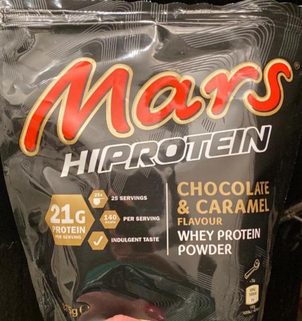 Фото - whey protein powder chocolate caramel Mars Hiprotein