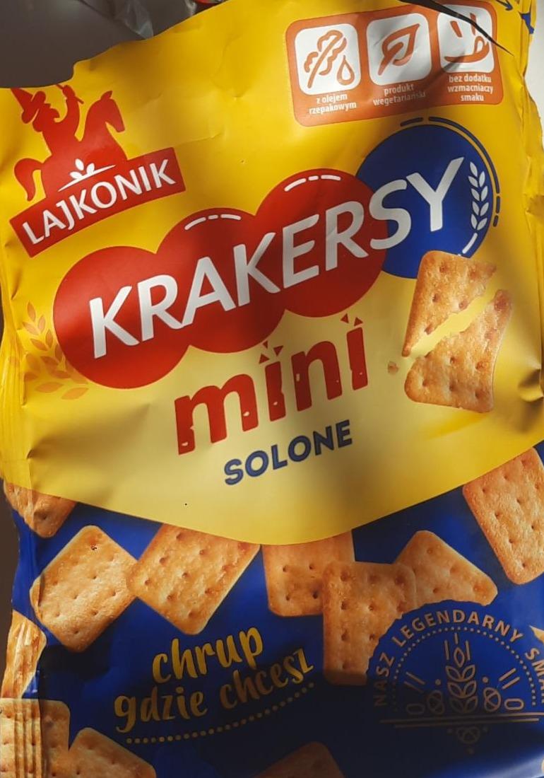 Фото - Крекер міні солений Krakersy Mini Solone Lajkonik