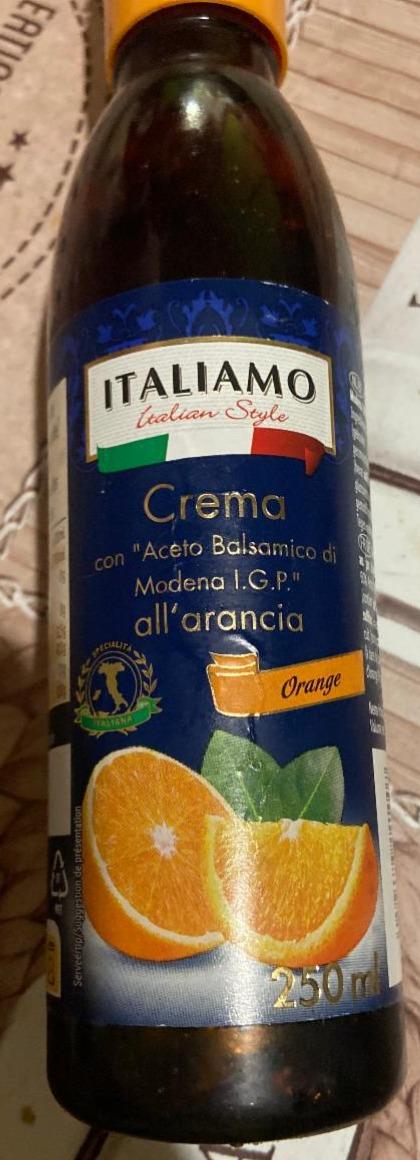 Фото - Crema con “ Aceto Balsamico di Modena I.G.P. “ Orange Italiamo