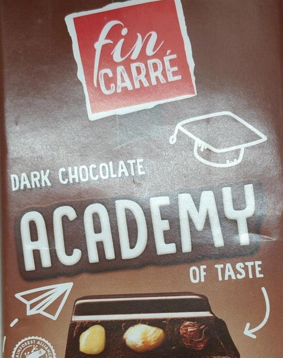 Фото - Шоколад чорний з желе зі смаком апельсина арахісу та родзинок Fin carré