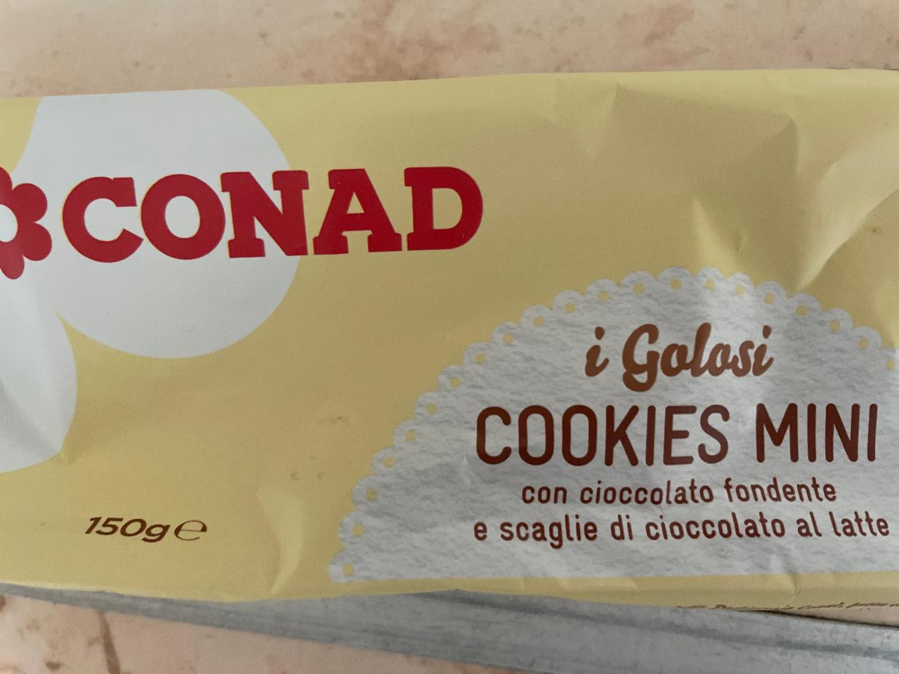 Фото - Печиво з шоколадною крихтою Cookies Mini Conad