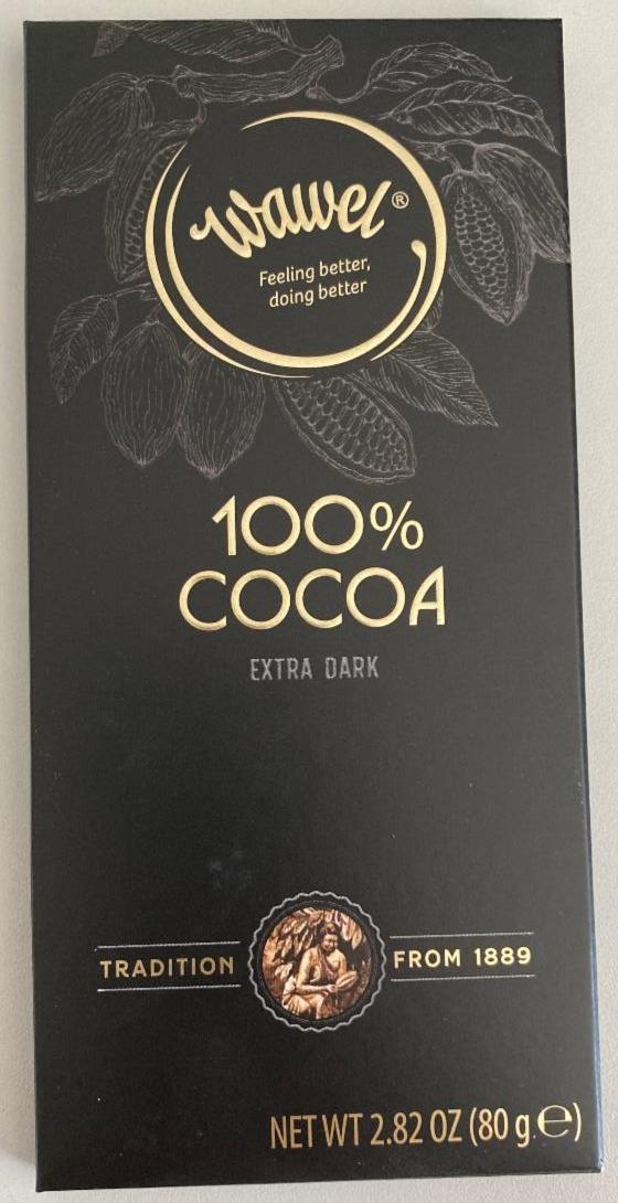 Фото - Екстра темний шоколад 100% Cocoa WAWEL