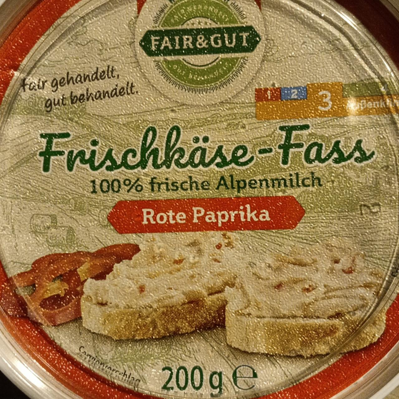 Фото - Frischkäse-Fass rote paprika Fair & Gut