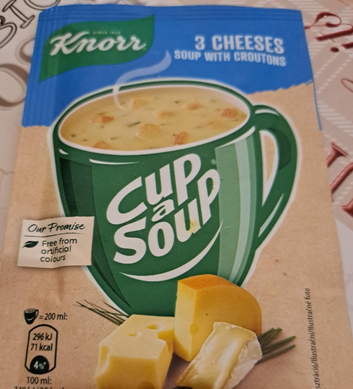 Фото - Крем-суп сирний з хлібними кубиками Knorr