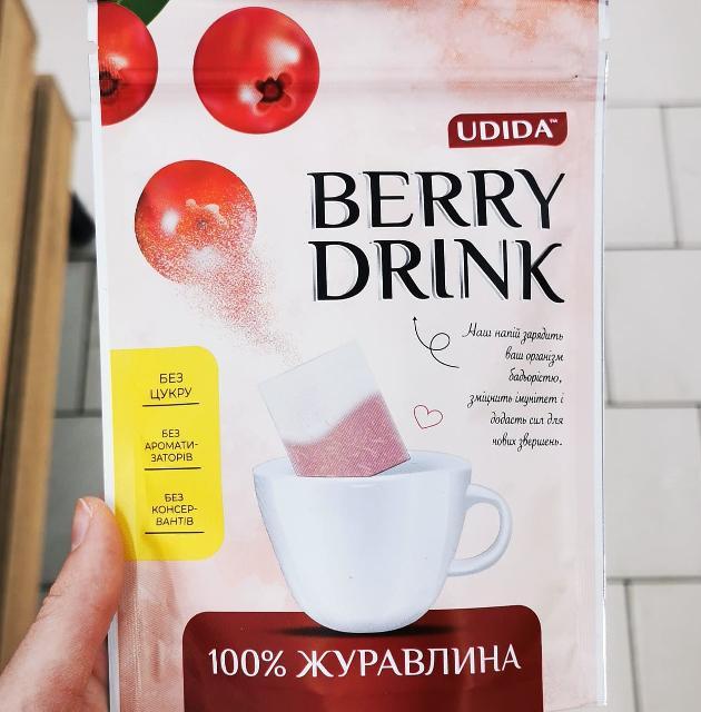Фото - Напій журавлина Berry drink Udida сухий