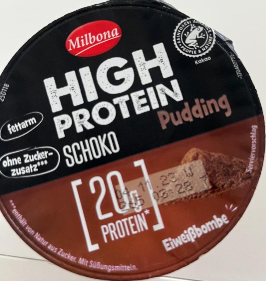 Фото - High Protein Chocolate Flavor Pudding Milbona