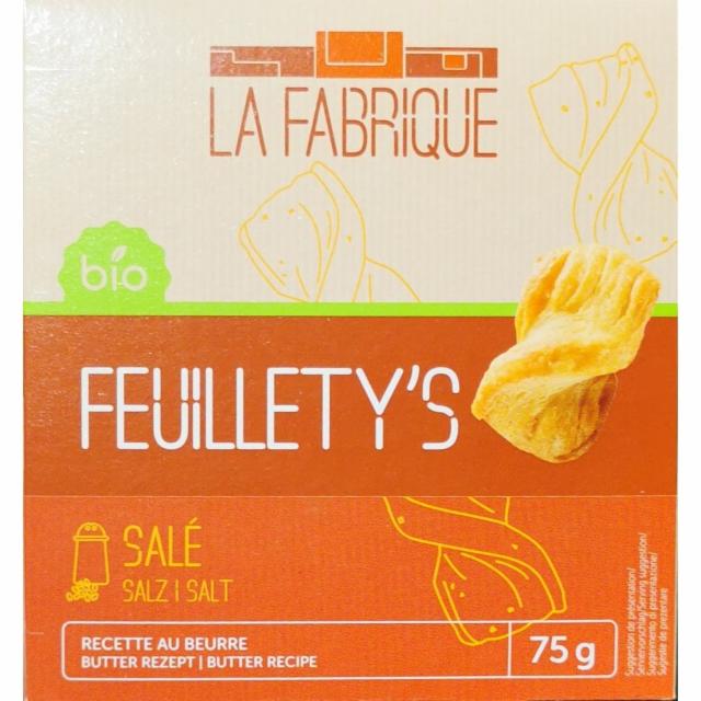 Фото - Печиво солоне листкове La Fabrique Feuillety's