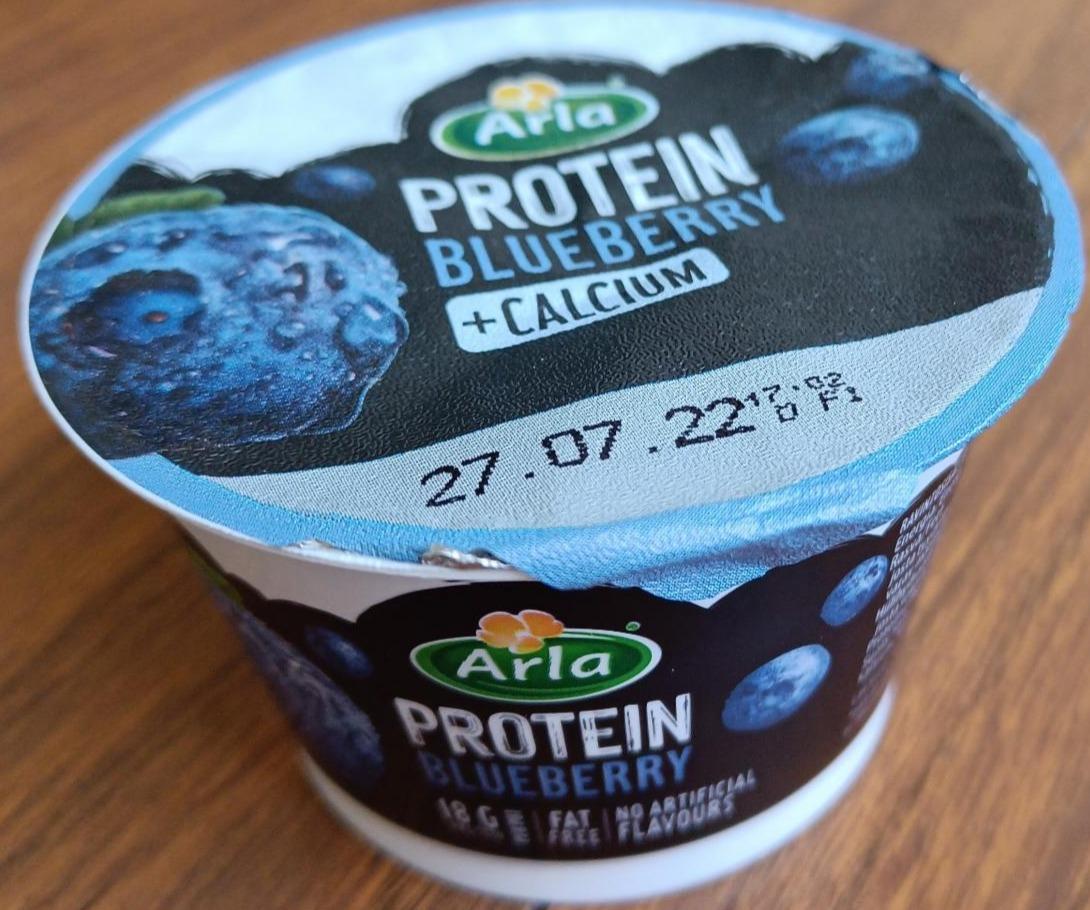 Фото - Йогурт протеїновий з чорницею та з кальцієм Arla