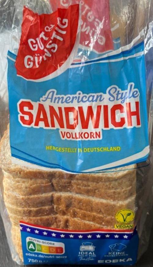 Фото - Sandwich vollkorn American Style Gut & Günstig