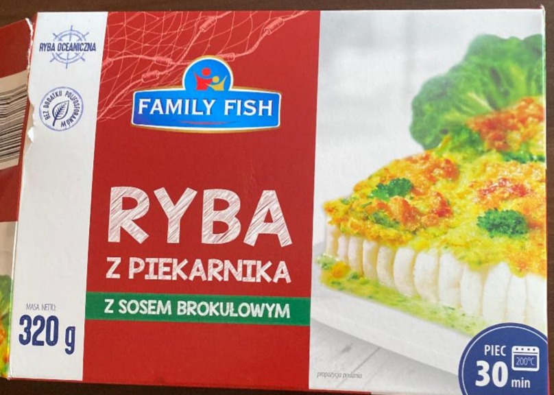 Фото - ryba z piekarnika z sosem brokulowym Family Fish