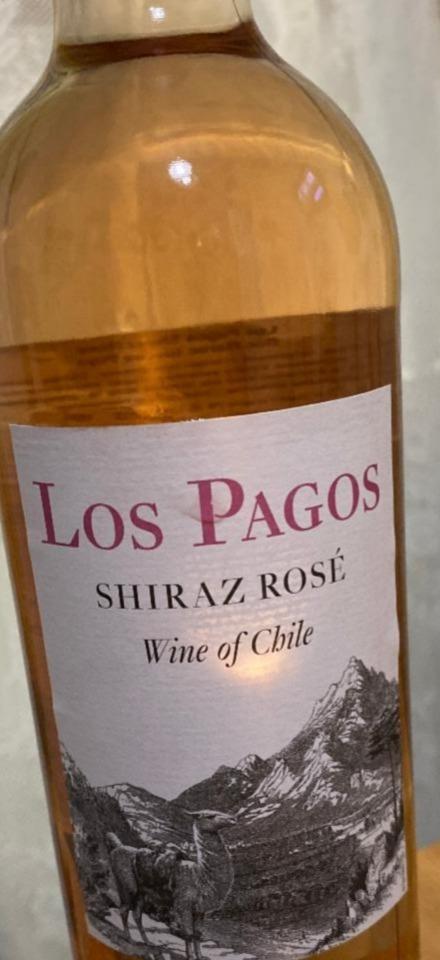 Фото - Вино виноградне натуральне столове сухе рожеве Chile Shiraz Rose Los Pagos