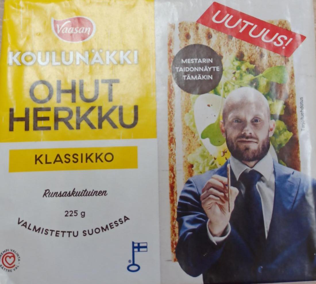 Фото - Хлібці житні Koulunäkki Ohut herkku Klassikko Vaasan