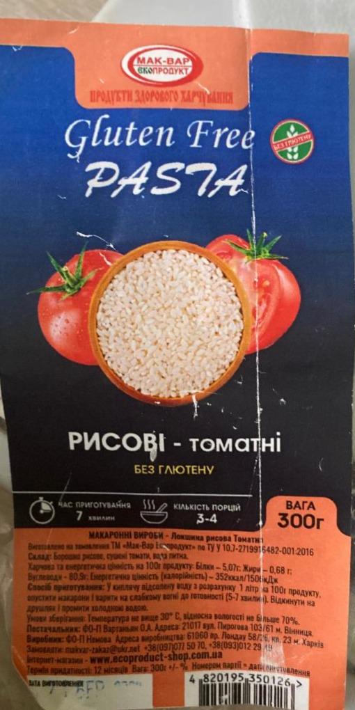 Фото - Локшина рисова томатна Мак-Вар Екопродукт