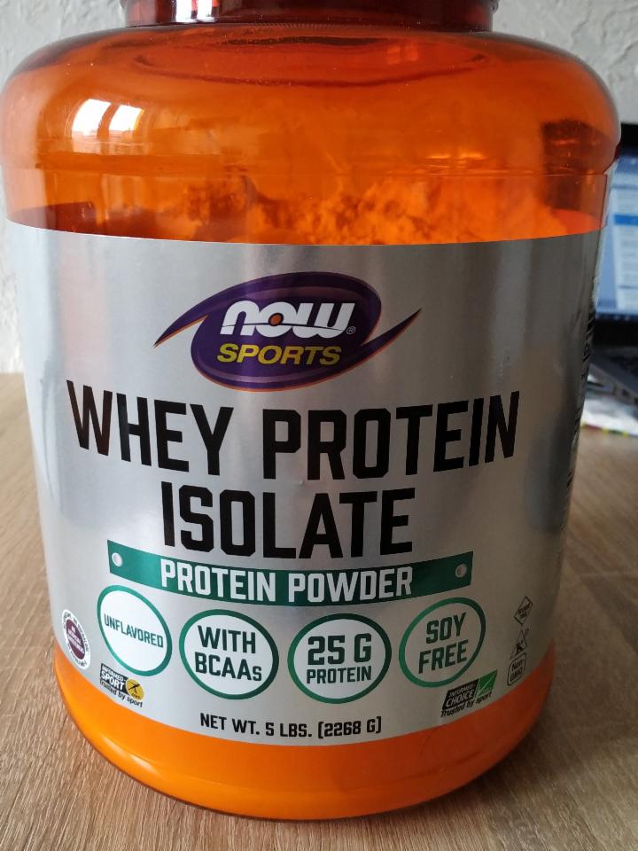 Фото - Ізолят сироваткового протеїну Now Foods Sports Whey Protein Isolate без ароматизаторів Now Sports