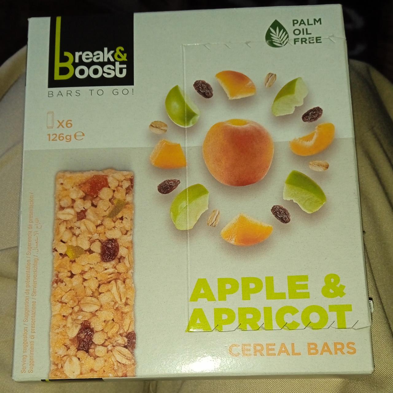 Фото - Батончики зернові Apple & Apricot Break&Boost