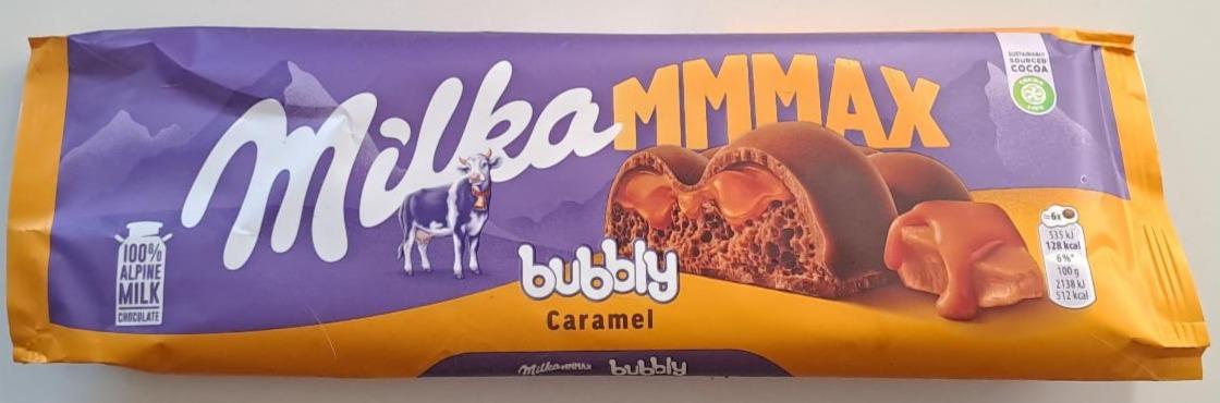 Фото - Шоколад молочний з карамеллю Bubbly Caramel Milka
