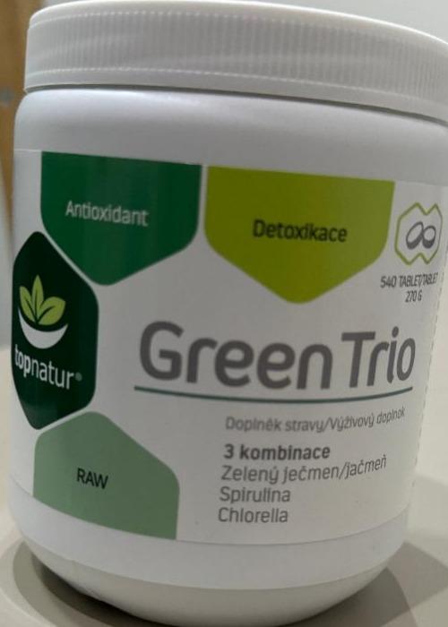 Фото - Green Trio spirulina chlorella zelený ječmen Topnatur