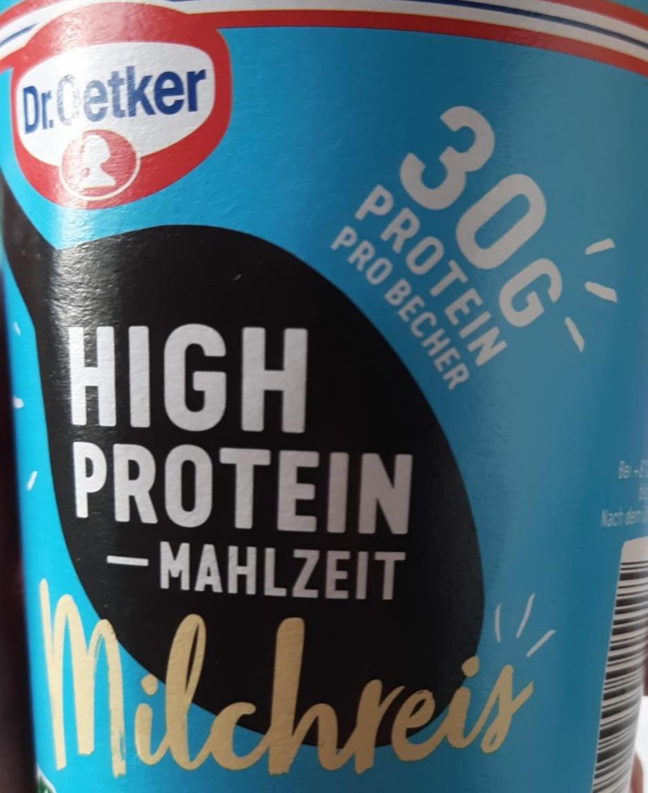 Фото - High Protein Mahlzeit Milchreis Dr. Oetker