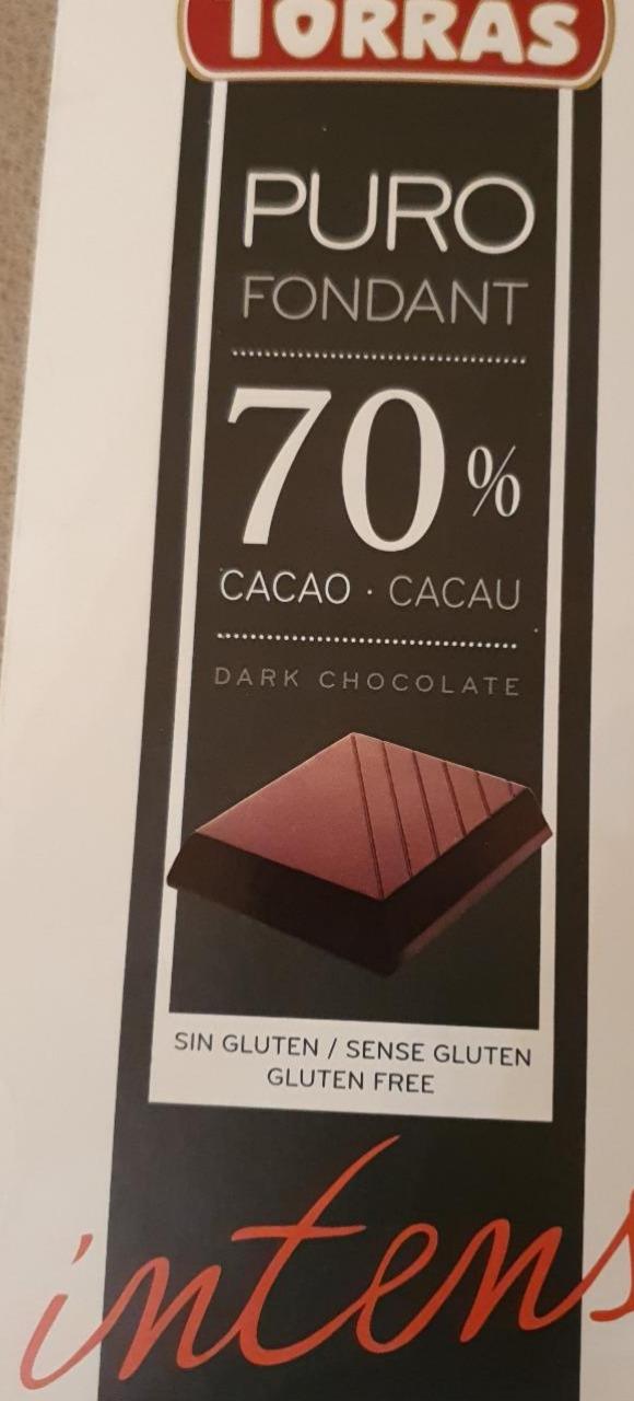 Фото - Шоколад чорний 70% какао Torras