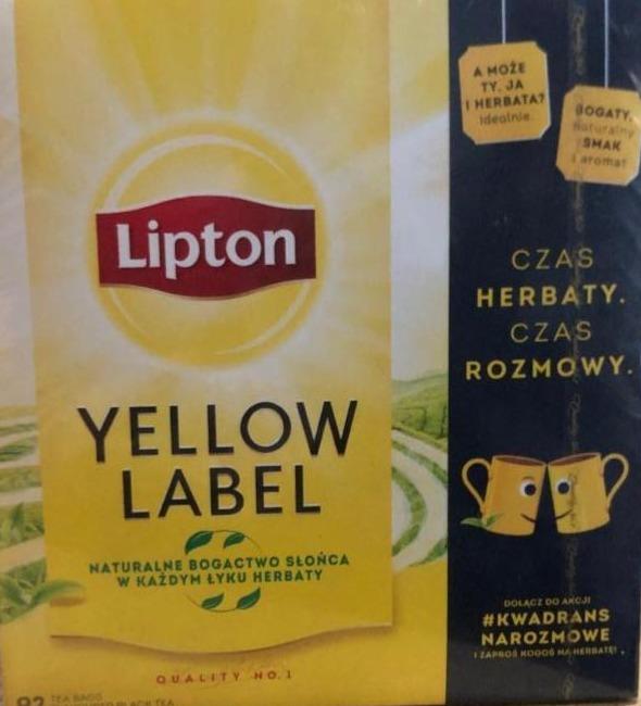 Фото - Чай Yellow Label чорний Lipton