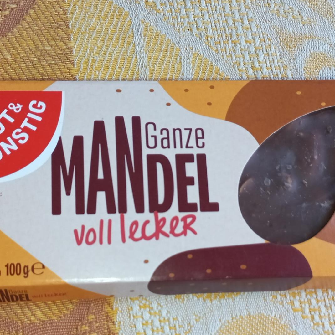 Фото - Шоколад молочний з мигдалем Ganze Mandel Gut & Gunstig