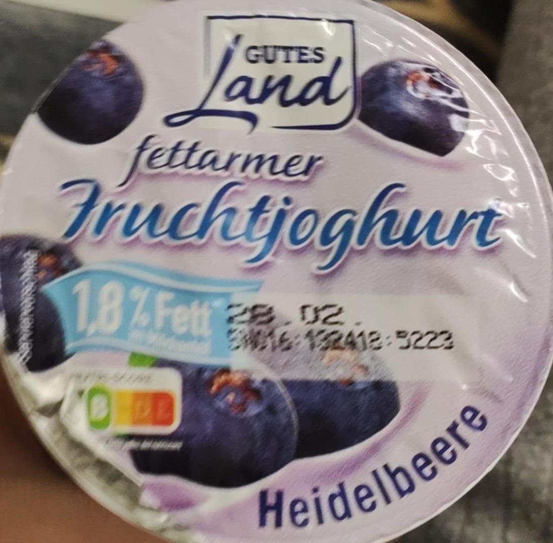 Фото - Нежирний фруктовий йогурт з чорницею 1.8% Gutes Land