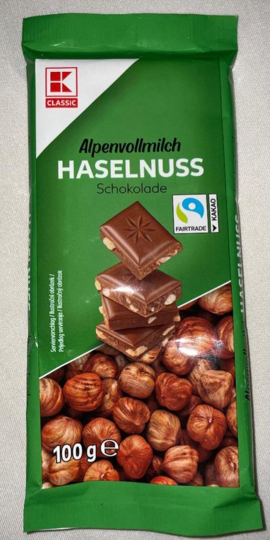 Фото - Alpenwollmilch schokolade Haselnuss K-Classic