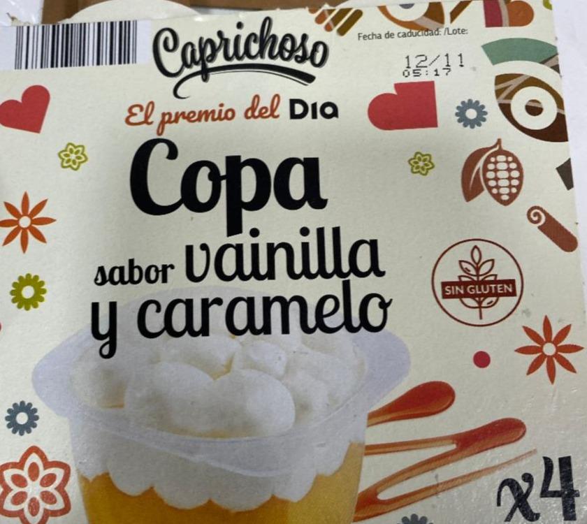 Фото - Copa de vainilla con caramelo y nata Dia